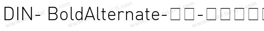 DIN- BoldAlternate-粗体字体转换